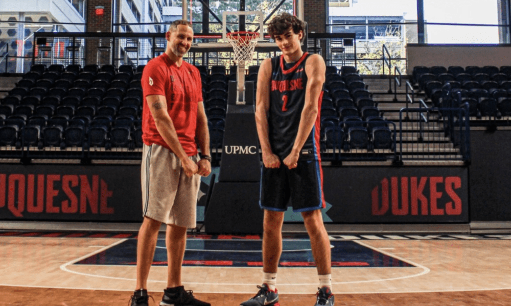 Marco Mattucci, a 6-foot-4 wing out of New Albany High School in Ohio, took a visit to Duquesne to visit the Dukes.